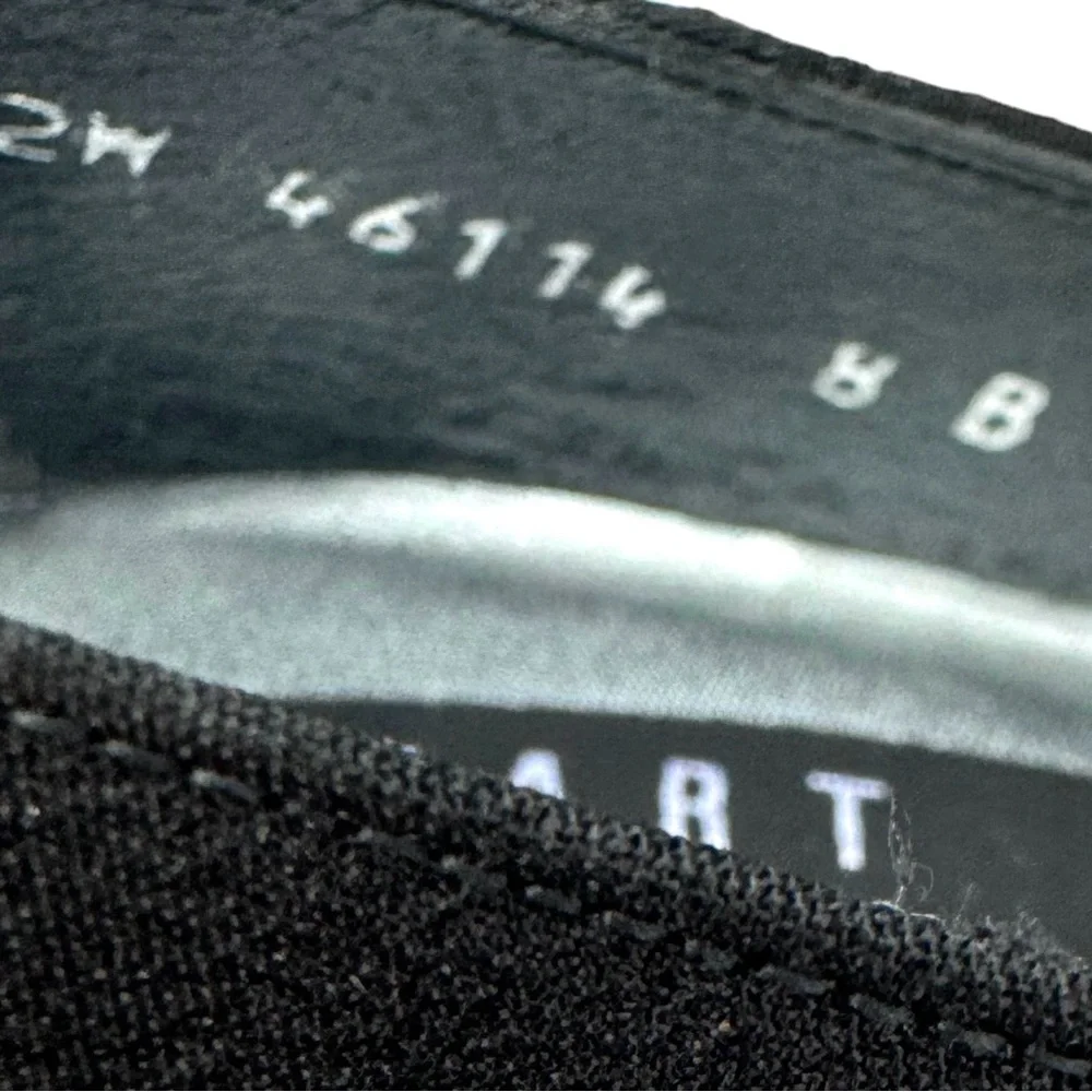 Stuart Weitzman Heels Crystal Embellishment Satin Black Pumps - Picture 17 of 17